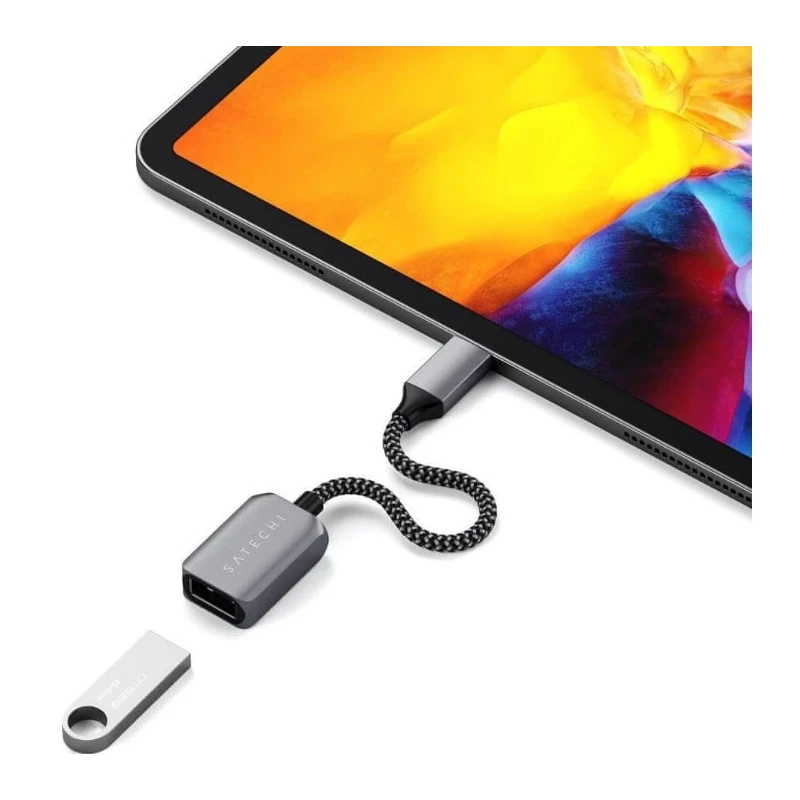 Satechi USB-C to USB 3.0 Adapter - aluminiowy adapter USB-C - USB-A 3.0 (space gray)