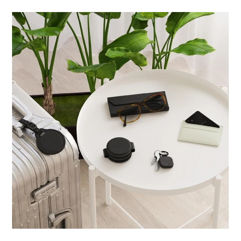 Satechi etui na okulary ze skóry wegańskiej z lokalizatorem Apple Find My (black)