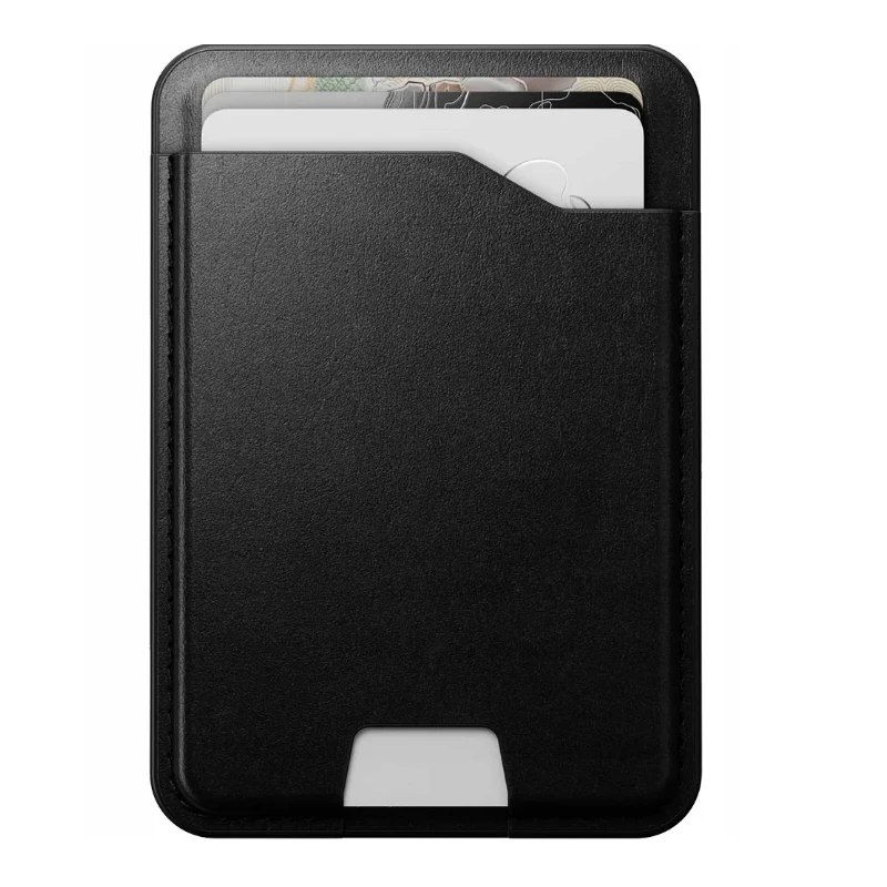 NOMAD Leather Mag Wallet - skórzany portfel kompatybilny z MagSafe oraz Apple Find My (black)