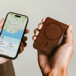 NOMAD Leather Mag Wallet skórzany portfel MagSafe i Apple Find My (brown)