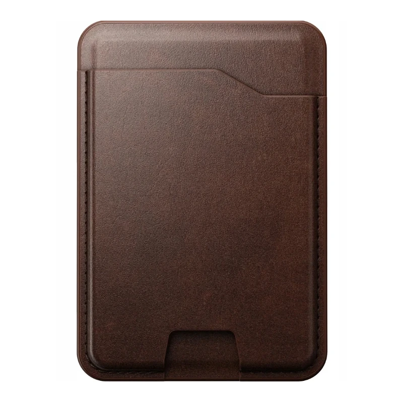 NOMAD Leather Mag Wallet - skórzany portfel kompatybilny z MagSafe oraz Apple Find My (brown)