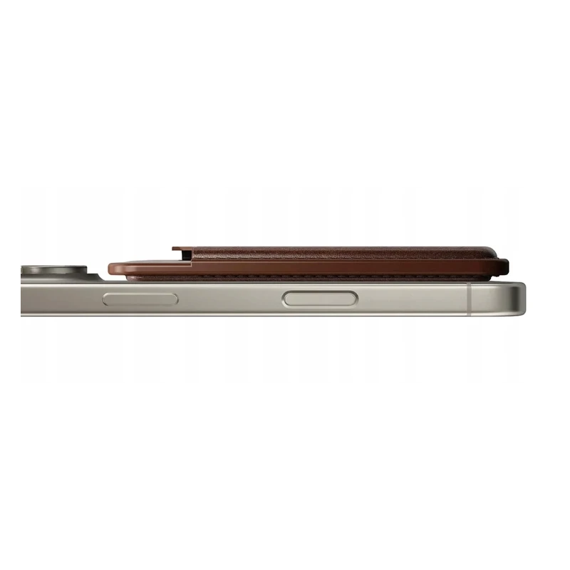 NOMAD Leather Mag Wallet - skórzany portfel kompatybilny z MagSafe oraz Apple Find My (brown)