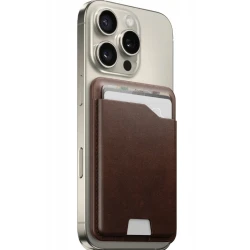 NOMAD Leather Mag Wallet skórzany portfel MagSafe i Apple Find My (brown)