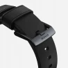 NOMAD stylowy wodoodporny skórzany pasek Apple Watch, Ultra, SE 42mm/49mm (black active leather, black hardware)