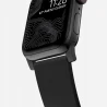 NOMAD stylowy wodoodporny skórzany pasek Apple Watch, Ultra, SE 42mm/49mm (black active leather, black hardware)