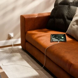 Twelve South PowerCord EU szybka ładowarka sieciowa 30W z kablem USB-C 3m (white/dune)