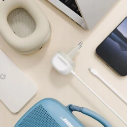 Twelve South PowerCord EU szybka ładowarka sieciowa 30W z kablem USB-C 3m (white/dune)