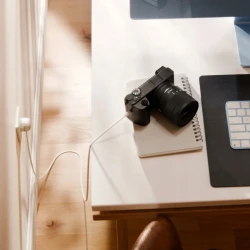 Twelve South PowerCord EU szybka ładowarka sieciowa 30W z kablem USB-C 3m (white/dune)