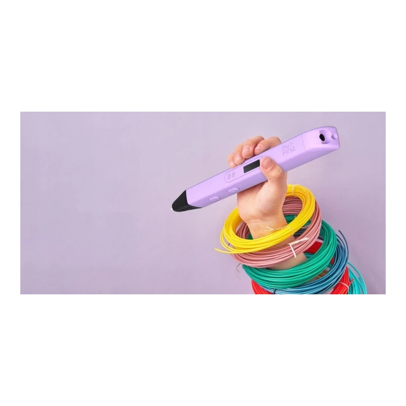 myFirst 3dPen Artist - długopis 3D, zawiera 6 kolorowych wkładów PLA (blue)