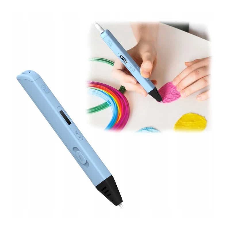 myFirst 3dPen Artist - długopis 3D, zawiera 6 kolorowych wkładów PLA (blue)