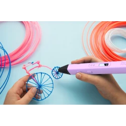 myFirst 3dPen Artist zaawansowany długopis 3D, Ekran OLED, PLA Wkłady 6x3m (blue)