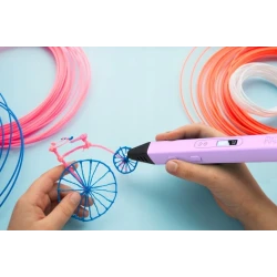 myFirst 3dPen Artist zaawansowany długopis 3D, Ekran OLED, PLA Wkłady 6x3m (purple)