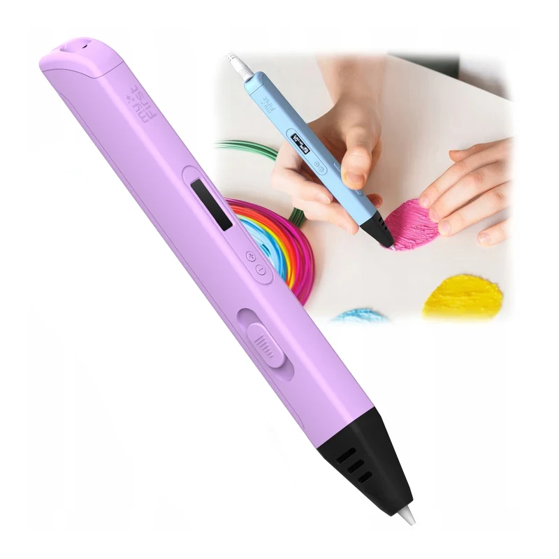 myFirst 3dPen Artist - długopis 3D, zawiera 6 kolorowych wkładów PLA (purple)
