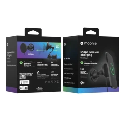 Mophie Snap+ MagSafe uchwyt samochodowy na kratkę nawiewu ładowaniem 15W