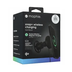 Mophie Snap+ MagSafe uchwyt samochodowy na kratkę nawiewu ładowaniem 15W