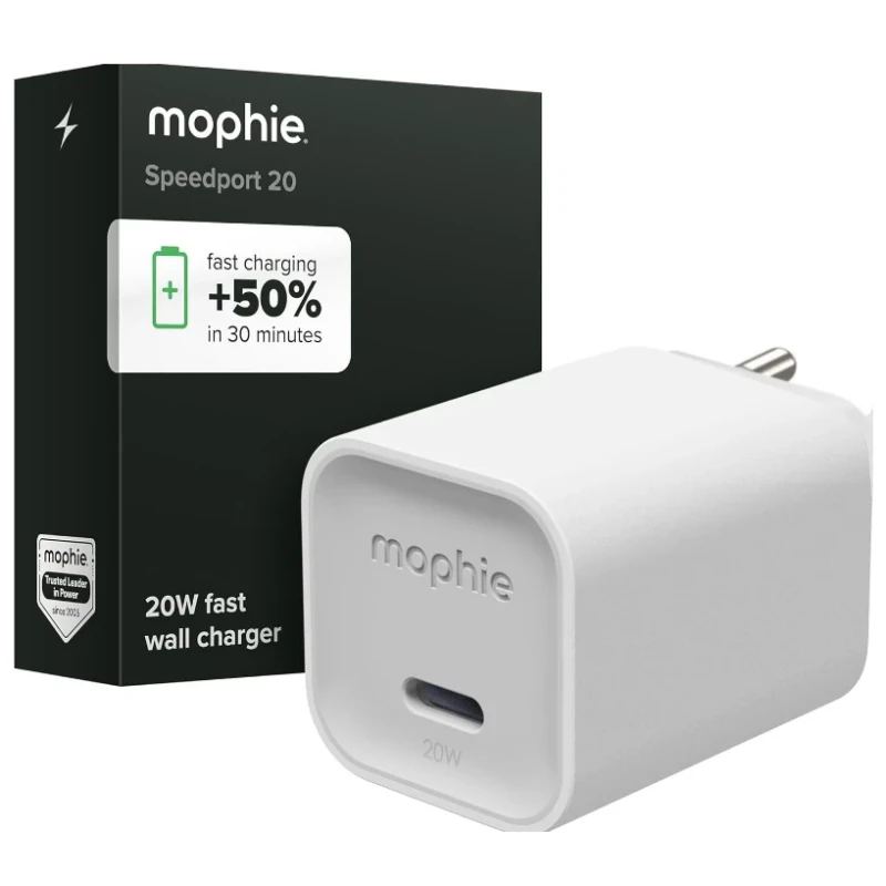 Mophie ROC GaN - ładowarka sieciowa, 1x USB-C, 20W (white)