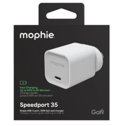 Mophie ROC GaN - ładowarka sieciowa, 1x USB-C, 35W (white)