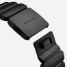 NOMAD elegancka mocna tytanowa bransoleta Apple Watch, Ultra, SE (black titanium, icy blue glow FKM)