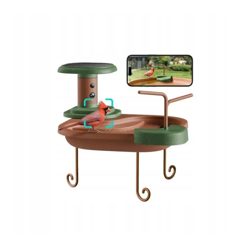 Birdfy Birdbath Jolly V - wanienka dla ptaków z kamerą 1080p HD 60 fps IP66
