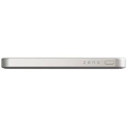 ZENS Slim Qi2 Aluminium Powerbank magnetyczny powerbank 5000 mAh MagSafe (white)