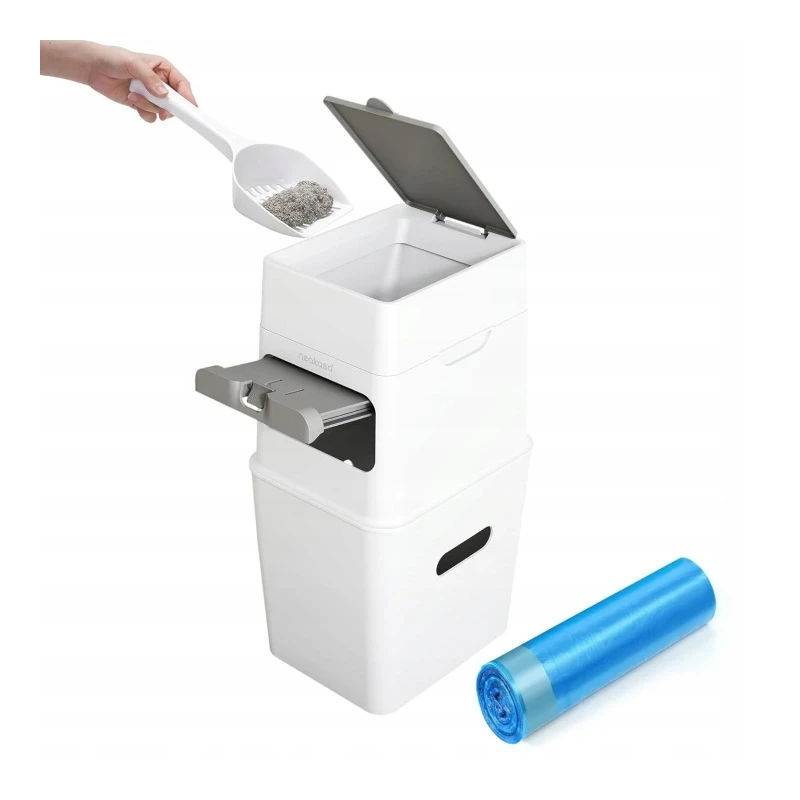 Neakasa PooGuard kosz na zużyty żwirek, pieluchy, kontrola zapachów 9,2 l (biały)