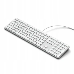 Satechi Slim LX3 Wired klawiatura USB-C/USB-A z układem numerycznym Mac/Win (silver)