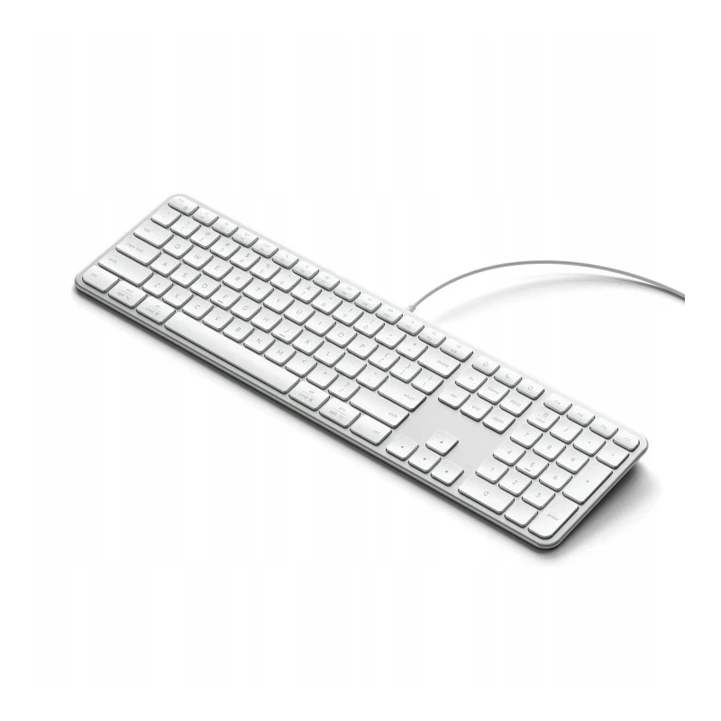 Satechi Slim LX3 Wired klawiatura USB-C/USB-A z układem numerycznym Mac/Win (silver)