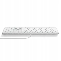 Satechi Slim LX3 Wired klawiatura USB-C/USB-A z układem numerycznym Mac/Win (silver)