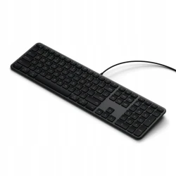 Satechi Slim LX3 Wired klawiatura USB-C/USB-A z układem numerycznym Mac/Win (space black)