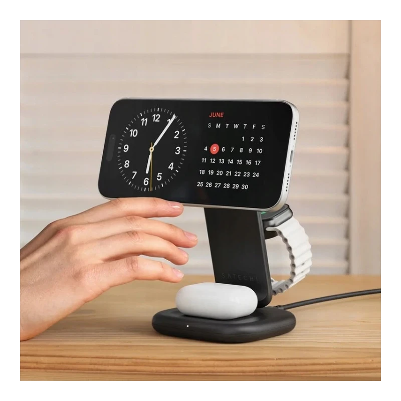 Satechi 3w1 Qi2 25W Charging Stand składana ładowarka bezprzewodowa Qi2