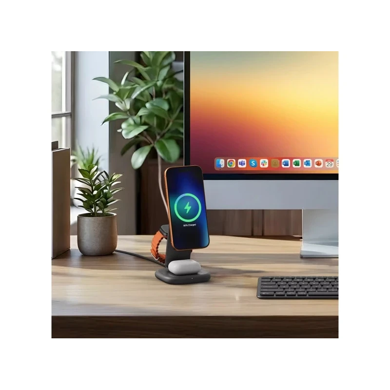 Satechi 3w1 Qi2 25W Charging Stand składana ładowarka bezprzewodowa Qi2
