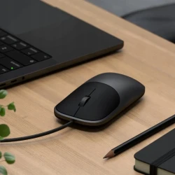 Satechi Slim LX Wired Mouse - mysz optyczna USB-A/USB-C (space black)
