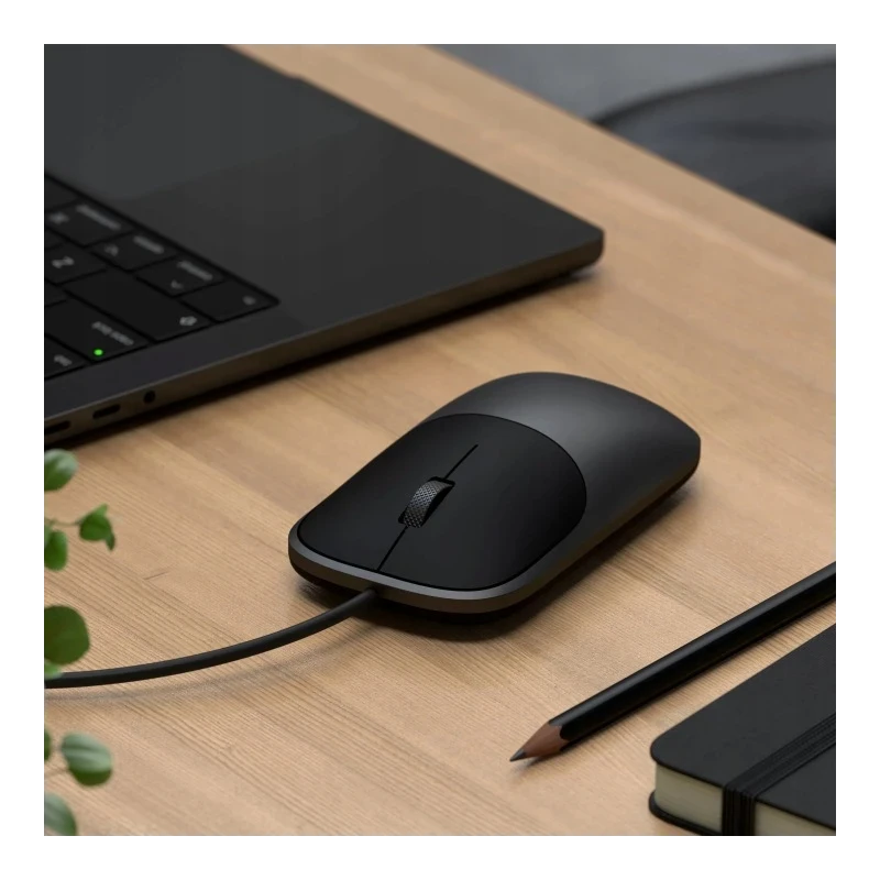 Satechi Slim LX Wired Mouse - mysz optyczna USB-A/USB-C (space black)