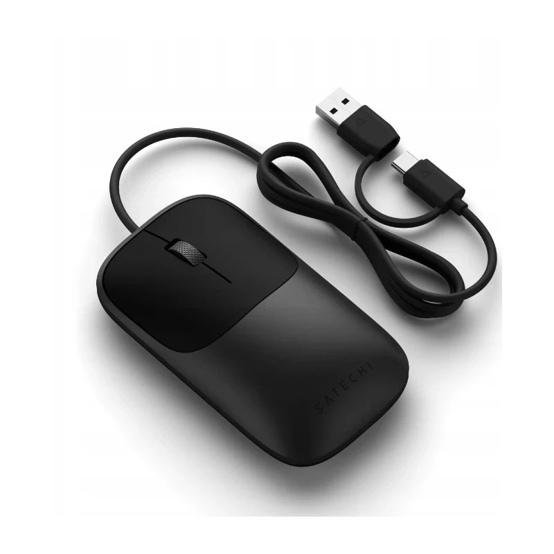 Satechi Slim LX Wired Mouse - mysz optyczna USB-A/USB-C (space black)