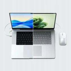 Satechi Slim LX Wired Mouse - mysz optyczna USB-A/USB-C (silver)