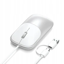 Satechi Slim LX Wired Mouse - mysz optyczna USB-A/USB-C (silver)
