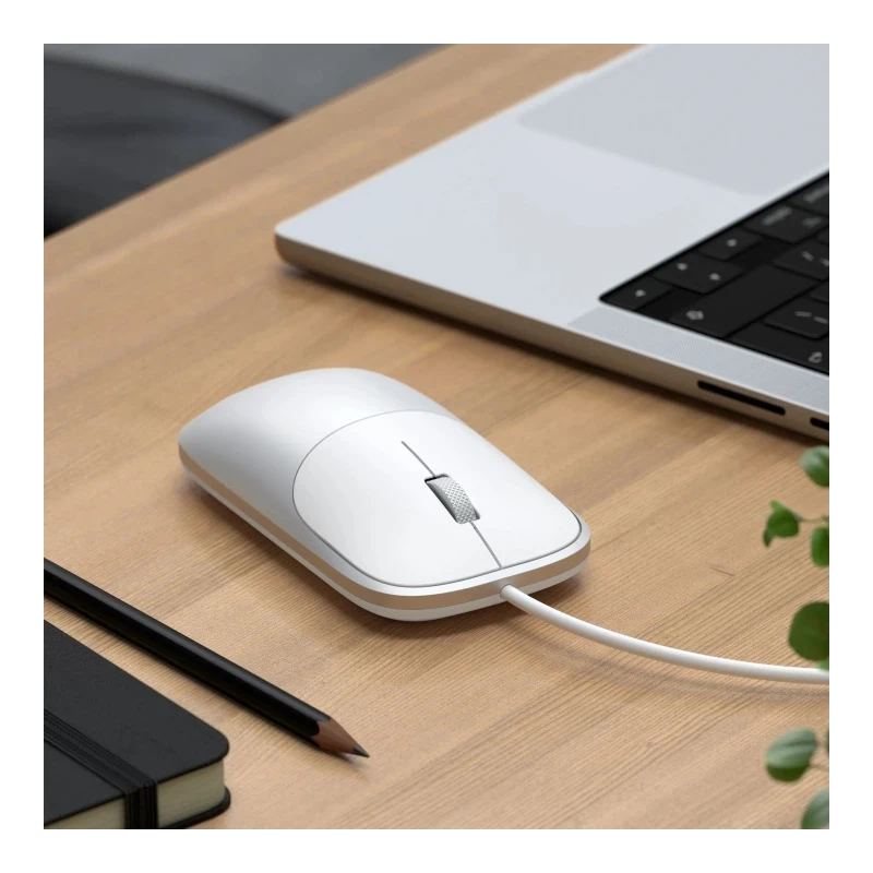 Satechi Slim LX Wired Mouse - mysz optyczna USB-A/USB-C (silver)