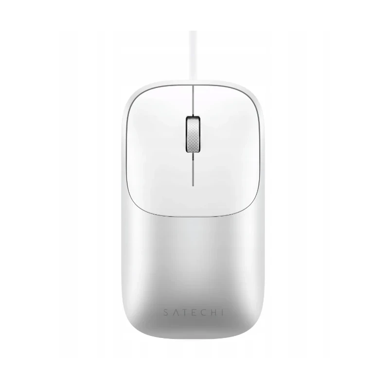 Satechi Slim LX Wired Mouse - mysz optyczna USB-A/USB-C (silver)