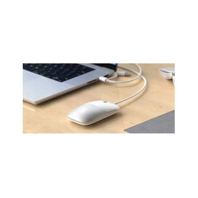 Satechi Slim LX Wired Mouse - mysz optyczna USB-A/USB-C (silver)
