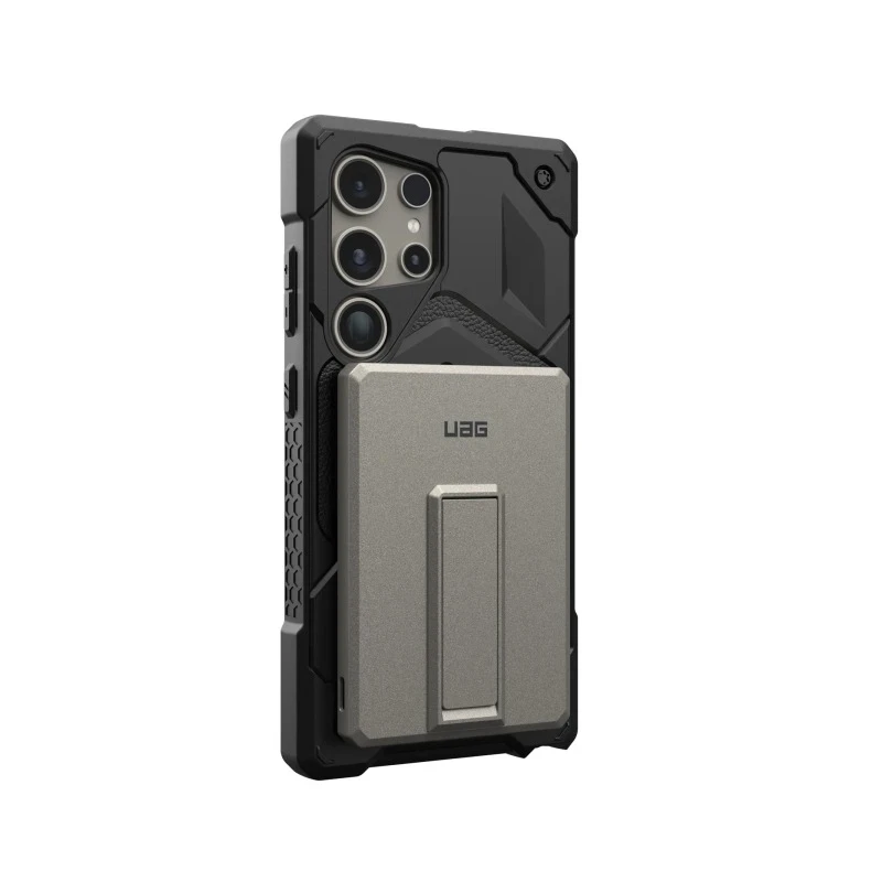 UAG Ultra Slim 5K - powerbank 5000 mAh z podstawką, ładowanie bezprzewodowe 10W, kompatybilny z MagSafe, kabel w zestawie (titan