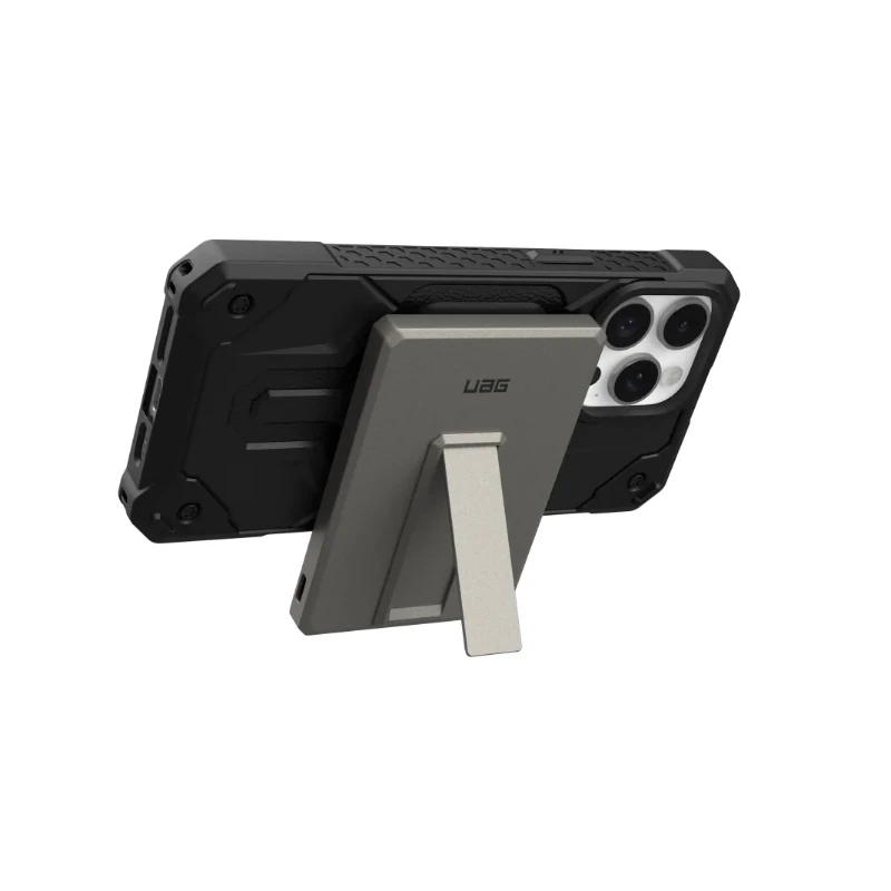 UAG Ultra Slim 5K - powerbank 5000 mAh z podstawką, ładowanie bezprzewodowe 10W, kompatybilny z MagSafe, kabel w zestawie (titan