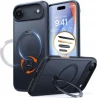 TORRAS Ostand Spin mocne stylowe etui iPhone 17 Air MagSafe podstawka 360° (black)