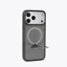 TORRAS Ostand Spin mocne stylowe etui iPhone 17 Pro MagSafe podstawka 360° (black)