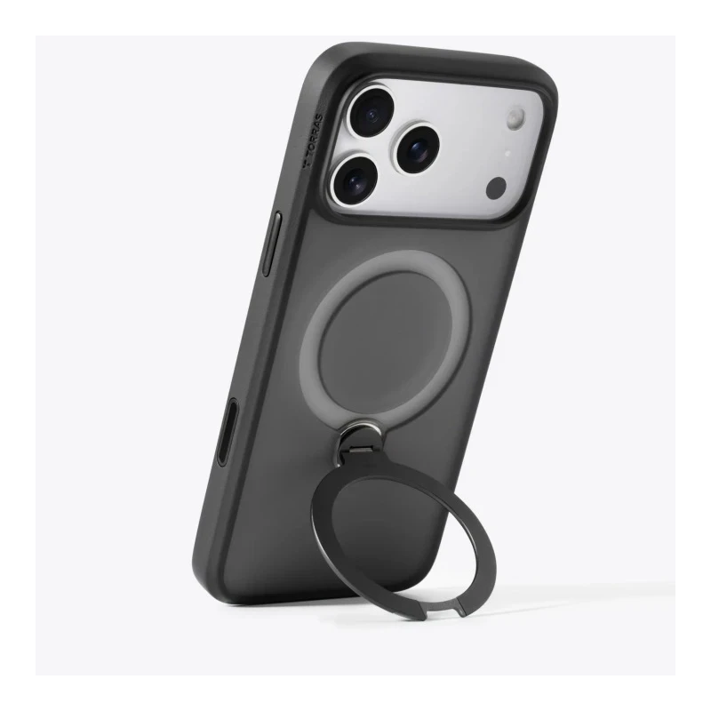 TORRAS Ostand Spin - etui do iPhone 17 Pro Max kompatybilne z MagSafe (black)