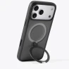 TORRAS Ostand Spin mocne stylowe etui iPhone 17 ProMax MagSafe podstawka360 (black)