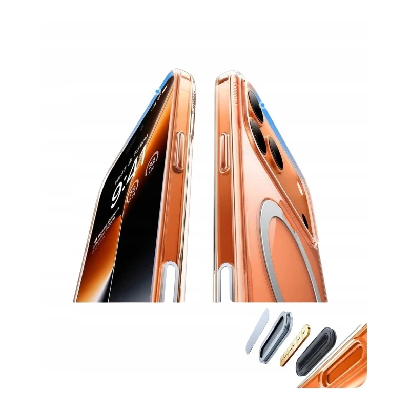 TORRAS Ostand Spin - etui do iPhone 17 Pro kompatybilne z MagSafe (clear)