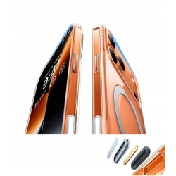 TORRAS Ostand Spin mocne stylowe etui iPhone 17 ProMax MagSafe podstawka360 (clear)