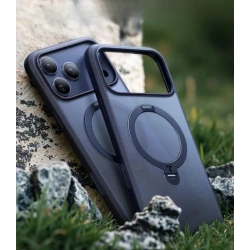 TORRAS Ostand Spin mocne stylowe etui iPhone 17 ProMax MagSafe podstawka360 (midnight blue)