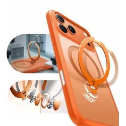 TORRAS Ostand Spin mocne stylowe etui iPhone 17 ProMax MagSafe podstawka360 (energy orange)