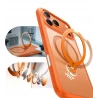 TORRAS Ostand Spin mocne stylowe etui iPhone 17 ProMax MagSafe podstawka360 (energy orange)